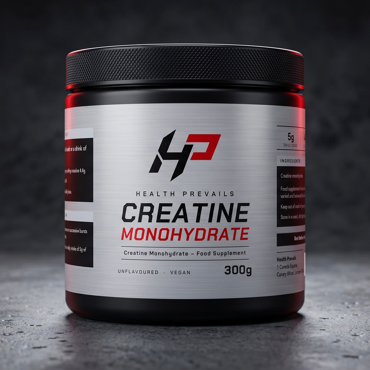 Creatine Monohydrate 300g – Unflavoured & Vegan